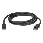 ATEN 2L-7D02DP DisplayPort cable 2 m Black