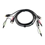 Aten 2L-7D02UH KVM cable 1.8 m Black