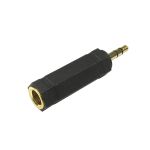 Cables Direct 3-6F3M cable gender changer 3.5mm 6.35mm Black