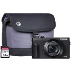 Canon PowerShot G5X MKII Camera Kit inc Additional NB-13L Battery 64GB SD & Bag