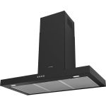 Faber Stilo Comfort 90cm Flat Cooker Hood - Matt Black