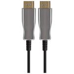 Maplin PRO HDMI to HDMI V2.1 8K Ultra HD 60Hz Fiber Optical Cable - Black, 15m