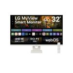 LG 32SR73U-W computer monitor 80 cm (31.5") 3840 x 2160 pixels 4K Ultra HD LCD White