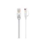 Maplin RJ45 CAT6 Flat Ethernet LAN Cable UTP 30m White