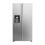 Haier HSW59F18DIMM(UK) side-by-side refrigerator Freestanding 601 L D Platinum, Stainless steel