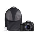 Canon EOS 90D Black Digital SLR Camera Kit inc 18-55mm Lens, 64GB SD & System Bag