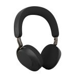Jabra Evolve3 75 - MS Link390a Headphone & Headset (Wireless Charging Pad) - Black