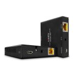 Lindy 38205 AV extender AV transmitter & receiver Black