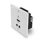 Lindy 70m Cat.6 HDMI 4K60, IR and RS-232 HDBaseT UK Wall Plate Extender, Transmitter