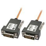 Lindy 38378 DVI cable 100 m DVI-D Black,Orange
