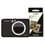 Canon Zoemini S Pocket Size 2-in-1 Instant Camera (60 Shots) - Matte Black