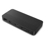 Lenovo USB-C Dual Display Travel Dock (w/ adapter)