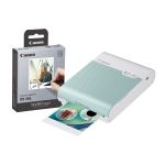 Canon Selphy Square QX10 Wireless Photo Printer including 20 Shots - Green