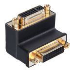 Lindy DVI-I Female to DVI-I Female 90Â° Adapter Down