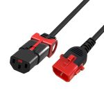 Cablenet 42-5030 power cable Black, Red 3 m IEC C14 IEC C13