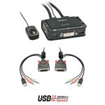 Lindy 2 Port DVI-D Single Link Cable KVM Switch