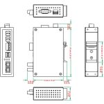 Moxa ICF-1150I-M-SC serial converter/repeater/isolator RS-232 Fiber (SC)