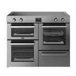 Belling 444411808 cooker Range cooker Electric Zone induction hob Stainless steel