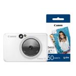 Canon Zoemini S2 Pocket Size 2-in-1 Instant Camera with Extra 50 Shots - White