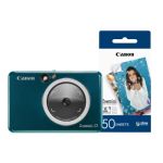 Canon Zoemini S2 Pocket Size 2-in-1 Instant Camera Printer with Extra 50 Shots - Teal