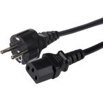 Maplin Power Lead IEC C13 3pin Plug Female to EU Schuko Plug 1.7m (Not Fused)