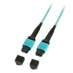 Lindy MTP (MPO) 100m fibre optic cable MPO/MTP OM3 Black,Turquoise