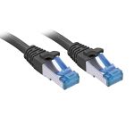 Lindy 47410 networking cable Black 0.3 m Cat6a S/FTP (S-STP)