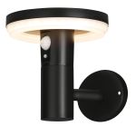 4lite Antheia Solar IP54 Die-Cast Aluminium LED Outdoor Wall Light with Built in PIR Motion Sensor - Single