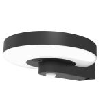 4lite Arundel Solar IP44 Die-Cast Aluminium LED Outdoor Wall Light with Built in PIR Motion Sensor - Single