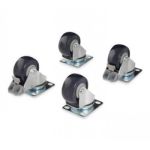 StarTech.com Caster Kit for Open Frame Rack - 4POSTRACK