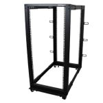 StarTech.com 25U Adjustable Depth Open Frame 4 Post Server Rack w/ Casters / Levelers and Cable Mana