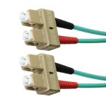 Cablenet 5m OM4 50/125 SC-SC Duplex Aqua LSOH Fibre Patch Lead