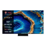 TCL C80 Series 50C805K TV 127 cm (50") 4K Ultra HD Smart TV Wi-Fi Black 1300 cd/mÂ²