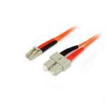 StarTech.com Fiber Optic Cable - Multimode Duplex 50/125 - LSZH - LC/SC - 1 m