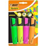 BIC Marking Highlighter Chisel Tip Assorted Pack of 4
