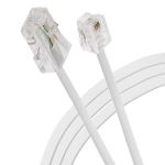 Maplin RJ11 Connector to RJ45 Plug Telephone Lead 1m - White