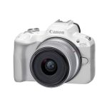 Canon EOS R50 APS-C Mirrorless Camera inc RF-S 18-45mm Lens - White