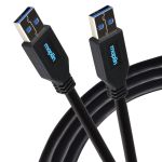 Maplin USB-A to USB-A Cable V3.0 Super Speed 5Gbs 3m Black