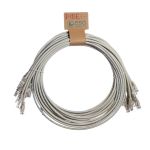 Cablenet 1.5m Cat6 RJ45 Grey U/UTP PVC 24AWG Flush Moulded Booted Patch Lead (PK10)