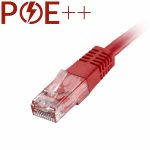 Cablenet 1m Cat6 RJ45 Red U/UTP PVC 24AWG Flush Moulded Booted Patch Lead