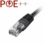 Cablenet 0.5m Cat6 RJ45 Black U/UTP PVC 24AWG Flush Moulded Booted Patch Lead