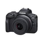 Canon EOS R100 APS-C Mirrorless Camera inc RF-S 18-45mm Lens - Black