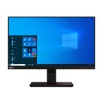 Lenovo ThinkVision T24t-20 computer monitor 60.5 cm (23.8") 1920 x 1080 pixels Full HD LED Touchscreen Capacitive Black