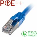 Cablenet 0.5m Cat6a RJ45 Blue S/FTP LSOH 26AWG Snagless Booted Patch Lead (PK 100)