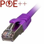 Cablenet 1m Cat6a RJ45 Violet S/FTP LSOH 26AWG Snagless Booted Patch Lead