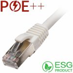 Cablenet 0.3m Cat6a RJ45 White S/FTP LSOH 26AWG Snagless Booted Patch Lead (PK 100)