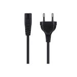 Maplin Power Lead IEC C7 Fig 8 2pin plug to Euro 2 pin Plug 2m (Not fused)