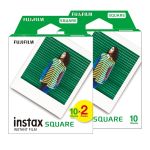 Fujifilm Instax Square Instant Photo Film - White, 30 Shot Pack