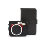 Fujifilm Instax Mini 90 Instant Camera, Case & Album Bundle (10 Shots) - Red