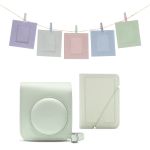 Fujifilm Instax Mini 12 Accessory Kit with Case, Photo Album, Hanging Cards & Pegs - Mint Green